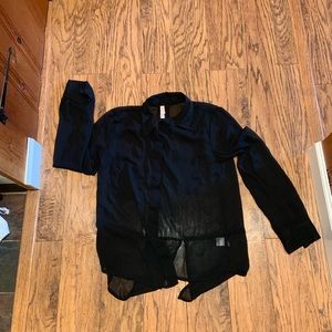 Xhilaration Black Button Down